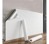 Peel and Stick Wallpaper 8mm Waterproof Self Adhesive Wallpaper Furniture Stickers Insulation Self Adhesive Wall Cladding for Home Decoration and Thermal Efficiency,White,500x50x0.8cm