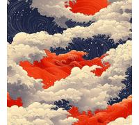 Peel and Stick Wallpaper Blue Sea Waves Modern Vintage Contact Paper with Waterproof Stain-Resistant Surface for Drawers Laundry Room Furniture Makeovers Easy to Install Wall Paper 44 cm x 3 m
