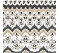 Peel and Stick Wallpaper Boho Floral Removable No Residue Wipeable | Renter Friendly Wallpaper Roll 44 x 300cm Damask Ikat Chevron Non-Woven Waterproof Contact Paper for Bedroom Bathroom Z21