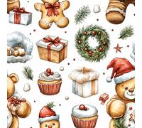 Peel and Stick Wallpaper Christmas Gifts Painting Desserts Contact Paper with Waterproof Stain-Resistant Surface for Drawers Furniture Makeovers Easy to Install Wall Paper 17.3"x236"