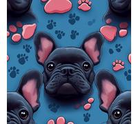 Peel and Stick Wallpaper Cute Black Dog Paw Prints Vintage Contact Paper with Waterproof Stain-Resistant Surface for Drawers Laundry Room Furniture Makeovers Easy to Install Wall Paper 53 cm x 10 m