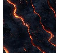 Peel and Stick Wallpaper Lava Volcano Mountains Landscape Contact Paper with Waterproof Stain-Resistant Surface for Drawers Furniture Makeovers Easy to Install Wall Paper 17.3"x197"