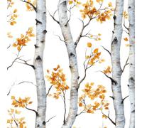 Peel and Stick Wallpaper Leaves Branches Painted Forest Contact Paper with Waterproof Stain-Resistant Surface for Drawers Furniture Makeovers Easy to Install Wall Paper 17.3"x393"
