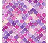 Peel and Stick Wallpaper Mermaid Scales Removable No Residue Wipeable