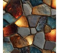Peel and Stick Wallpaper Mosaic Fragments Removable No Residue Wipeable