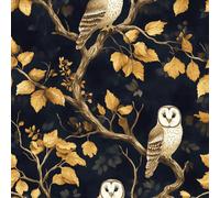 Peel and Stick Wallpaper Owl Tree Branch Painted Forest Contact Paper with Waterproof Stain-Resistant Surface for Drawers Furniture Makeovers Easy to Install Wall Paper 17.3"x236"