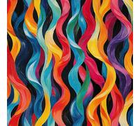 Peel and Stick Wallpaper Waves Painted Abstract Art Contact Paper with Waterproof Stain-Resistant Surface for Drawers Furniture Makeovers Easy to Install Wall Paper 17.3"x197"