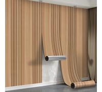 Peel and Stick Wood Slat Wall Panels - 8 Roll 3M Self Adhesive Wall Panels Wood Grain Texture, 3mm Decorative Acoustic Thermal Panels 3D PVC Wall Cover for Bedroom Living Room Feature Wall,Light Oak