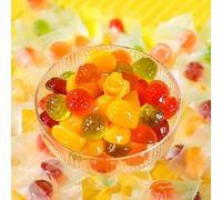 Peel fudge, fruit juice candy,6 fruit flavored fudge,wedding candy,New Year candy, delicious dessert, mango lychee candy, Chinese snack candy gift (Mix 6 fruit flavors,100g（About 25 pieces）)