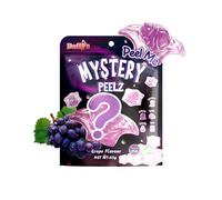 Peel Me Mystery Peelz Gummy Candy - Peelable Fruit Flavour Gummies, Mystery Shape Sweet, Soft Chewy Novelty Sweets, 65g (Grape)