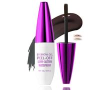 Peel-Off Eyebrow Gel, Waterproof and Long Lasting Brow Tint for Defined Brows, Smudge-Proof Easy Removal Eyebrow Dye, Gentle Formula for Sensitive Skin, Natural Brown Shade for Daily Makeup (2#Brown)