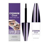 Peel-Off Eyebrow Tint & Dye Kit, Waterproof Long-Lasting Eyebrow Gel, Fuller Defined Brows Makeup, Long-Lasting Brown & Black Shades, Easy to Use