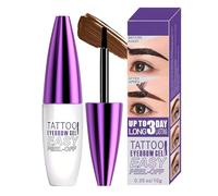 Peel Off Eyebrow Tint Gel, Semi-Permanent Color Brow Dye, Waterproof Long-lasting Brow Tint Colours, Eyebrow Tint Tattoo for Fuller Defined Brows Makeup, Lasts up to 3 Days (Light Brown)