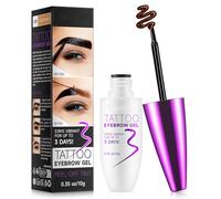 Peel Off Eyebrow Tint - Waterproof & Sweatproof Brow Gel, Natural Long-Lasting Brow Dye with Dark Tattoo Effect - Easy Peel Off Application for Defined Up to 3 Days (Brown)