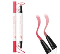 Peel off Lip Liner, 2025 New Version Double-Headed Lip Liner Stain, Waterproof Lip Marker with two colors in one pen, Natural color with Long-lasting Lip Stain (03)