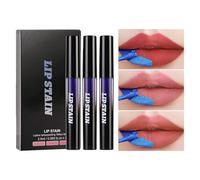 Peel Off Lip Stain - Gloss Tint, 3 Pack Cosmetic Color For Evening Out, Smudgeable Pigment With Rich Hydration, Beauty Supply, Vibrant Paint For Dating, Weddings, Commuting And Vacation Trips