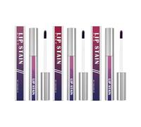Peel Off Lip Stain Set, Transfer Proof Lip Tint, Long Lasting Matte Finish Peel Off Lip Gloss, Non-Stick Cup Liquid Lipstick Nude Lip Gloss for Women (3 PCS, ABC)
