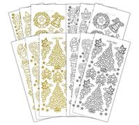 Peel Off Stickers Bumper Value Pack containing 12 Sheets of CPD 1024 Christmas Picture Stickers, coloured, One Size