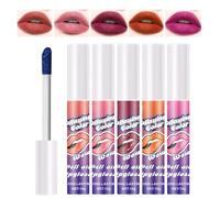 Peel Offf Lip Stain - 5X Long-Lasting Waterproof Lip Tint, Smudge-Proof Lip Color | Semi-Permanent Matte Lip Gloss, Non-Drying Lip Makeup, Natural-Looking Lip Color for Daily Wear, Beauty Cosmetic
