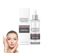 Peel Shot Glow Rice Ampoule, Black And White Rice Exfoliant for Face and Body, Soft Exfoliating Face and Body Scrub, Moisturizing Pore & Skin Brightening For All Skin Types (Black, 100ml)