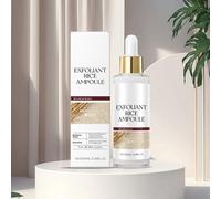 Peel Shot Glow Rice Ampoule Duo White, Rice & Black Rice Ampoule,Gentle Soft Facial Scrub Exfoliator,Body Exfoliator Dead Skin Remover for All Skin Types (White, One Size)