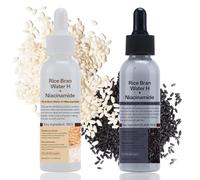 Peel Shot Glow Rice Ampoule Duo,White Rice + Black Rice Exfoliating Face Scrub,Body Scrub Soft Exfoliating,Darkspot Remover Pore Minimizer Serum for Face,ExfoliatingToner for Smooth All Skin 120ml