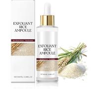 Peel Shot Glow Rice Ampoule, Face Scrub Exfoliator, Black And White Rice Exfoliant, Soft Exfoliating Face and Body Scrub, Blackheads Remover For All Skin Types (white rice, One Size)