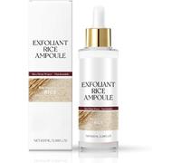 Peel Shot Glow Rice Ampoule, White & Black Rice Face Exfoliator, Soft Exfoliating Face and Body Scrub, Removes Dead Skin and Blackheads, Peel Shot For Face, for All Skin Types (White, 13cm)