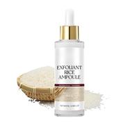 Peel Shot Glow Rice Ampoule, White Rice Peel Shot Ampoule, Exfoliating Face Scrub for Women, Gentle Facial Cleanser with Rice Water & Niacinamide,Anti-Aging Dead Skin Remover （White,100ml）