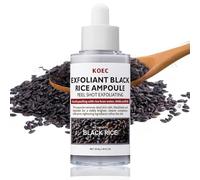Peel Shot Glow Rice|Black Rice Ampoule Duo for Face & Body|Gentle Exfoliating Serum with Black Rice Extract|Pore & Blackhead Minimizer|Hydrating Brightening Niacinamide, Skin Texture Refining