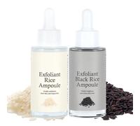 Peel Shot Glow Rice Peeling Ampoule, White Rice & Black Rice Face Exfoliator, Gentle Soft Exfoliating Body Scrub, Dead Skin Remover for All Skin Types
