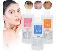 Peel Solution Face Cleansing Serum 3 Bottles 400ml Moisturizing Peeling Skin Care Dermabrasion Facial for Hydrogen Oxygen Beauty Machine