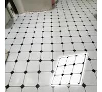 Peel & Stick Floor Tiles, 1.5mm Thick Marble Peel DIY Flooring for Kitchen & Living Room, Versatile Design, Easy to Paste