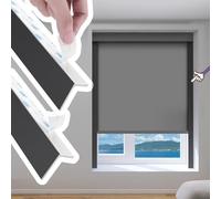 Peel & Stick Light Blocking Strips 2 PCS, Blackout Side Tracks for Sides of Blinds/Cellular Shades, Customizable L-Shaped Lighting Blocker(Black,210cm/84)