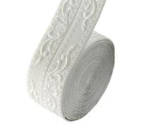 Peel Stick Trim Molding - Self Adhesive Waterproof Cove, Base Moulding 10 Meters Wall Edge Trim with Flexible Decorative Design PVC Border Strip with Installation for Kitchen Hallway Ceiling Balcony