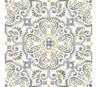 Peel & Stick Vinyl Floor Tiles 10pcs Per Pack Marble Moroccan Floral Pattern Floor Pops - 21 Styles Sticky Back - Self Adhesive ANTICO FP2947