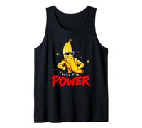Peel The Power Funny Banana Gym Workout Motivation Tank Top