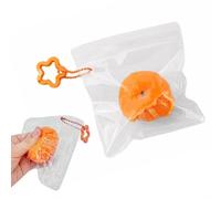 Peelable with Keychain, Stress Relief Soft Simulation Fidget Toys, Foo Novelty Sensory Fruit