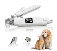 Peelanmall Light Scissors Pro - 2-in-1 Claw Scissors with LED, Screen, for Safe Paw Care without Anxiety, Splash Guard, Quiet, Ultrasonic Blades, Integrated Collection Container