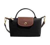 Peelanmall Small Women's Handbag, Colour Combination Mini Shoulder Bag, Removable Shoulder Bag with Leather Details, Shoulder Bag, black, Klein