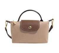 Peelanmall Small Women's Handbag, Colour Combination Mini Shoulder Bag, Removable Shoulder Bag with Leather Details, Shoulder Bag, khaki, Klein