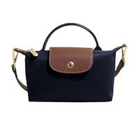 Peelanmall Small Women's Handbag, Colour Combination Mini Shoulder Bag, Removable Shoulder Bag with Leather Details, Shoulder Bag, blue, Klein
