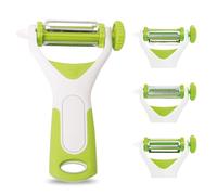 Peeler for Kitchen | 360 Rotating Potato Peeler | 3 in 1 Multi Vegetable Straight Serrated Julienne Peeler | Kitchen Gadgets & Tools