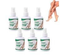 Peeling Spray with Aloe Vera, Exfoliating Foot Peel, Callus Remover for Feet and Heel Care, Hydrating Care for Cracked Heels, Feet Scrubber Dead Skin, Smooth Soft Skin (6pcs)
