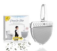PeeOnMe Toilet Splash Guard Urinal Screen Deodorizer - Powerful Odor Eliminator for Men’s Bathroom - Long Lasting Fresh Wave Scent Cleaner Pads for Urinals, Potty, Drain & Restrooms - 1 Pack, Lemon