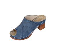 Peep Toe Block Heel Mules for Women Embossed Geometric Faux Leather Half Closed Toe Clog Sandals Comfort Cushioned Insole Slip On Anti Skid Outsole Wear Resistant High Heel Clogs Shoes