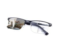 PEEPAI Photochromic Progressive Multifocus Reading Glasses UV Sun Readers Computer Blue Light Blocking Transition Glasses Men Women 2.0