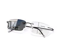 PEEPAI Photochromic Progressive Multifocus Reading Glasses UV Sunglasses Computer Anti Blue Lightweight Eyewear for Men Women 1.0