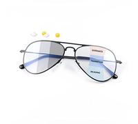 PEEPAI Photochromic Progressive Multifocus Reading Glasses UV400 Aviator Sun Readers Computer Anti Blue Light Glasses for Men Women 1.0