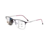 PEEPAI Progressive Photochromic Multifocus Reading Glasses Spring Hinge Outdoor UV Protection Reader Sunglasses Computer Blue Light Blocking Transition Eyeglasses for Men Women 1.0